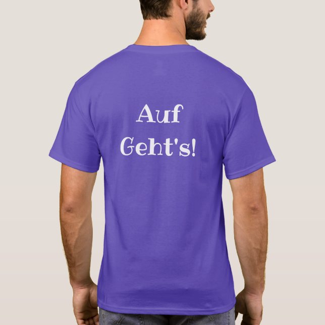 DMV Auf Gehts! T - Shirt-Weiß-Logo T-Shirt (Rückseite)