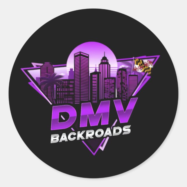 DMV Backroads Logo Aufkleber (Vorderseite)