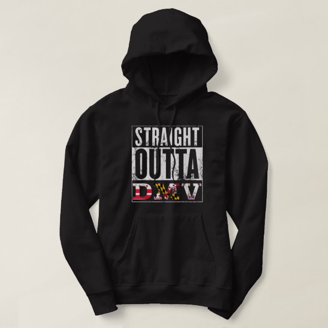 DMV D.C., Maryland, Virginia Souvenir Hoodie (Design vorne)