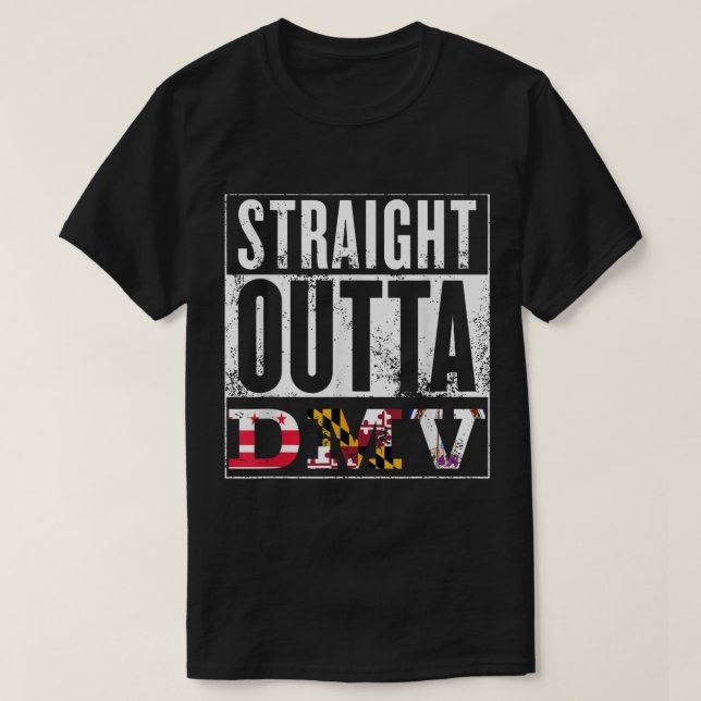 DMV - D.C., Maryland, Virginia - Souvenir T-Shirt (Design vorne)