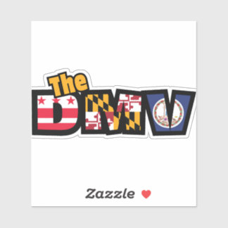 DMV DC Maryland Virginia Die Cut Decal Aufkleber