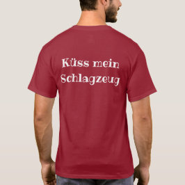 DMV Küss mein Schlagzeug Shirt-Dunkelheit T-Shirt
