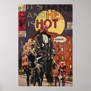 DMX - Dunkel und Glocke sind heiß - Hip Hop-Comice Poster