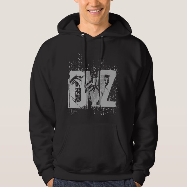 DMZ (in Schwarz#2) Hoodie (Vorderseite)