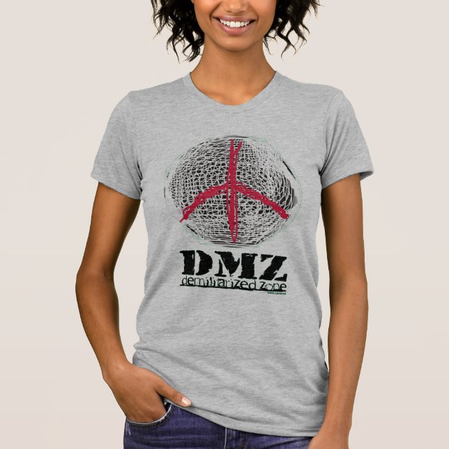 DMZ Peace No War Demilitarized Zone Freedom USA T-Shirt (Vorderseite)