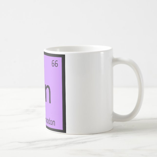 Dn - Dimorphodon Dinosaur Chemie-Symbol Tasse (Rechts)