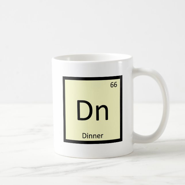 Dn - Dinner Chemistry Periodic Table Symbol Tasse (Rechts)