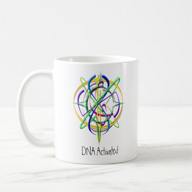 DNA aktivierte Atom-Kaffee-Tasse Tasse (Links)