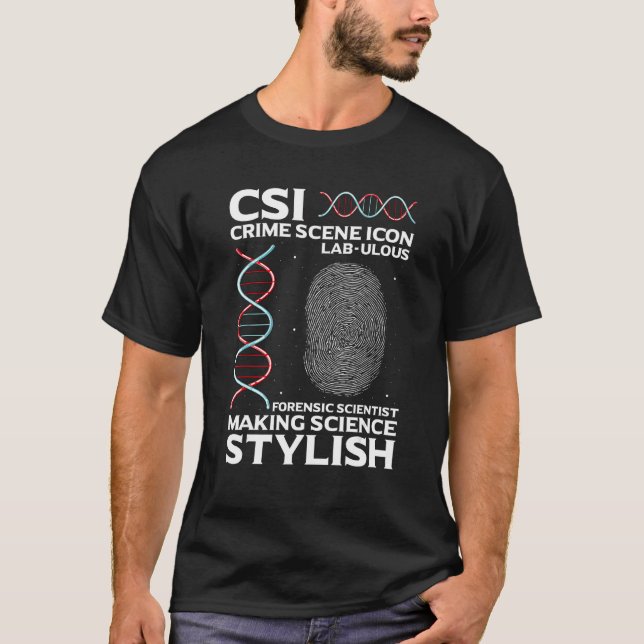 DNA Analysis Quote for Crime Lab and Coroner T-Shirt (Vorderseite)