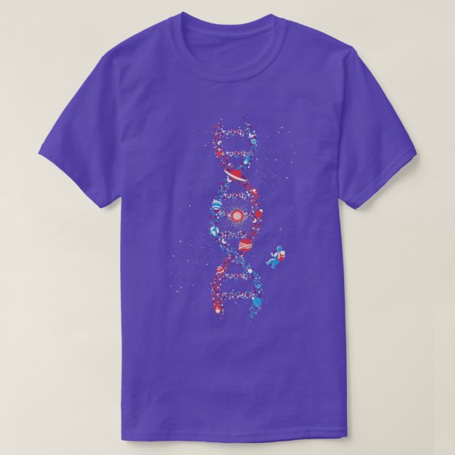 DNA Astronaut Galaxy Wir sind von Tobe Fonse gestö T-Shirt (Design vorne)