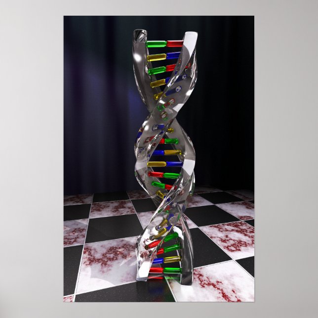 DNA aus Glas Poster (Vorne)