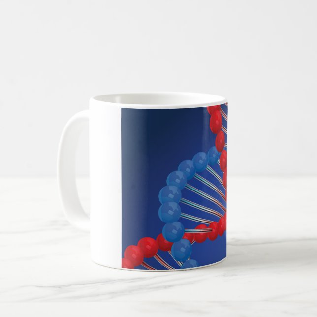 DNA-Ausrichtung-Tasse Kaffeetasse (Vorderseite Links)