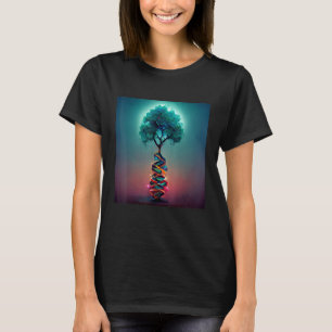 DNA-Baum des Earth Life Genetics Biologen T-Shirt