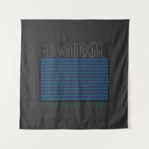 DNA-Code, Gentechnik, DNA-Helix Wandteppich