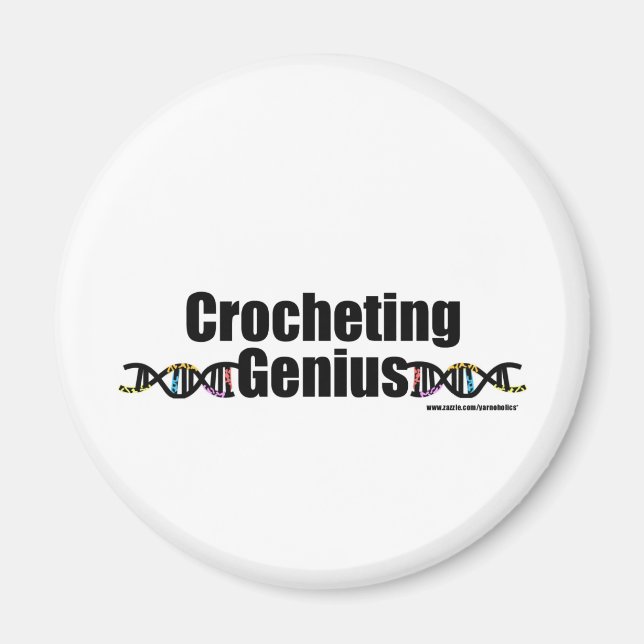 DNA-Crocheting Magnet (Vorne)