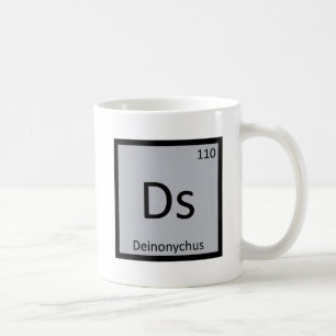 DNA - Deinonychus Dinosaur Chemie Periodische Tabe Tasse