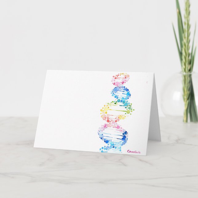 DNA, der Spyral des Lebens Karte (Vorderseite)