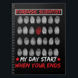 DNA-Detektor für kriminaltechnische Wissenschaften Notizblock<br><div class="desc">Kriminalwissenschaft Fingerprint DNA Detektiv. Forensische Wissenschaftskriminologie-Ermittler.</div>