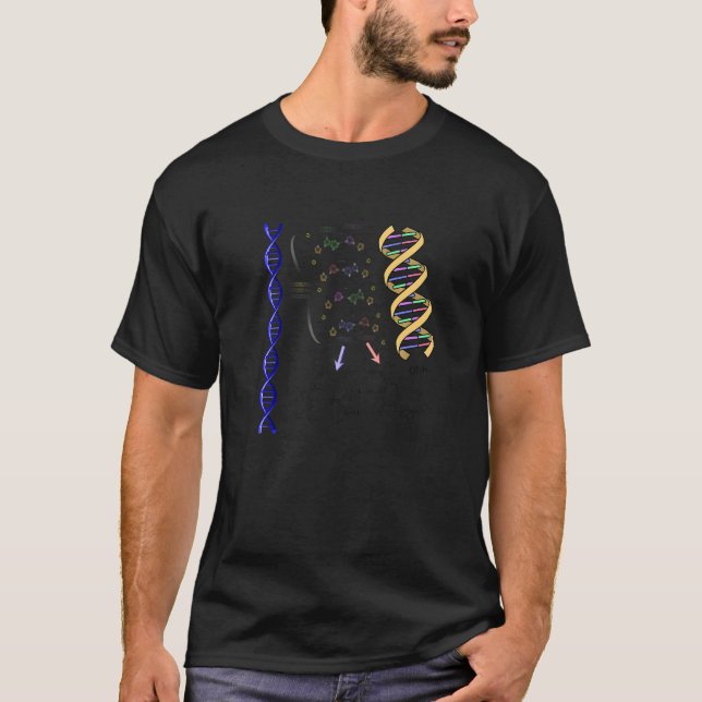 Dna Double Helix Chemical Formula Molecules Scienc T-Shirt (Vorderseite)