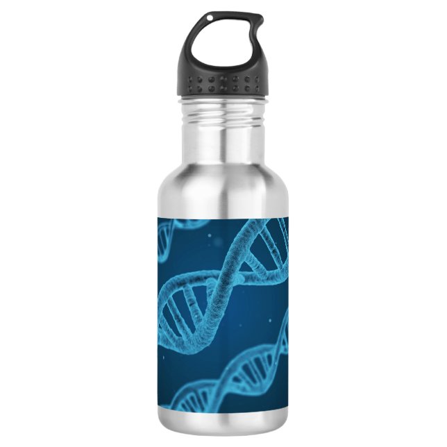 DNA Double Helix Edelstahlflasche (Vorderseite)