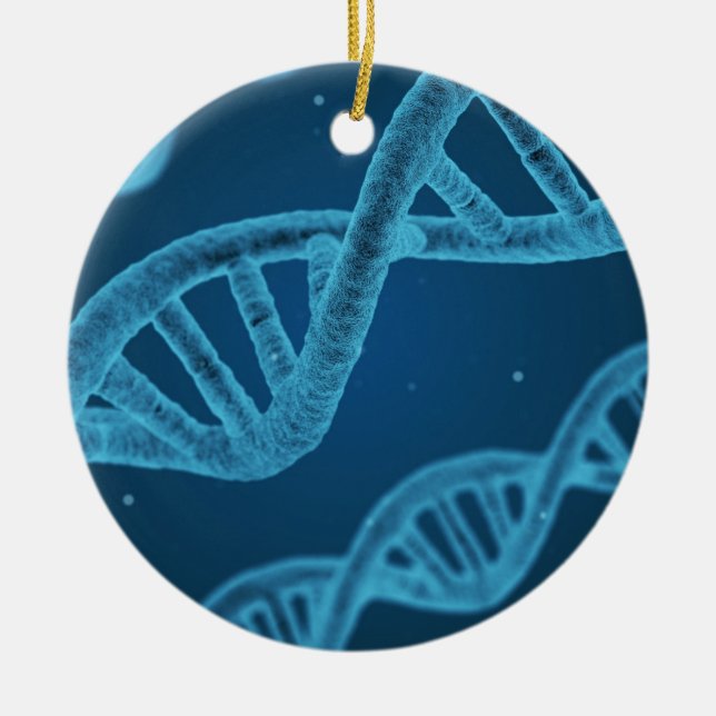 DNA Double Helix Keramik Ornament (Vorne)