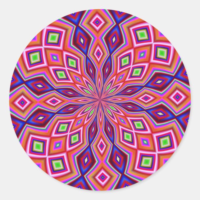 DNA-Drehung Runder Aufkleber (Vorderseite)