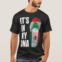 DNA-Flag des libanesischen und mexikanischen Mix H