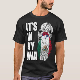 DNA-Flag für südkoreanische und mexikanische Mix-H T-Shirt
