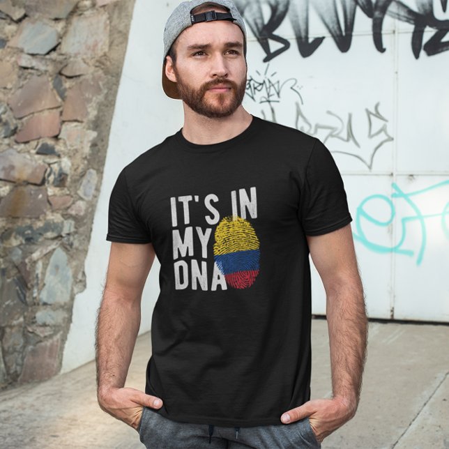 DNA-Flag Kolumbien T-Shirt (colombia flag dna t shirt)