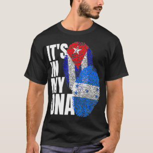 DNA-Flagge Kubas und Honduras T-Shirt