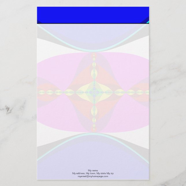 DNA - Fraktal Art Briefpapier (Vorderseite)