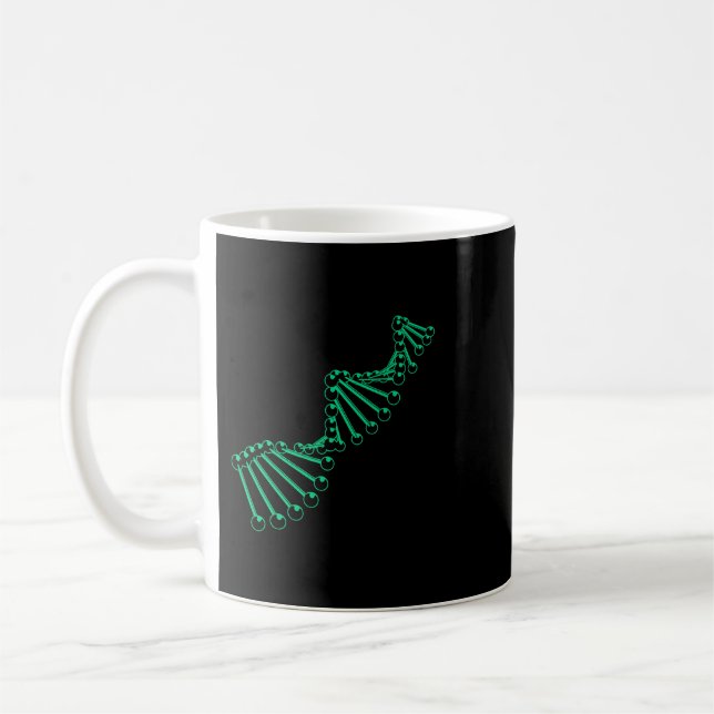 DNA Genetic Code Biologe Gift Science Biology Kaffeetasse (Links)