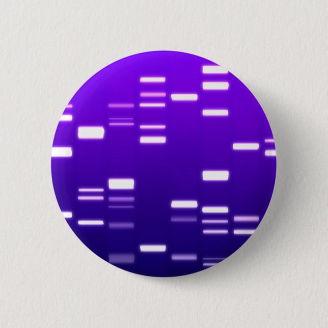 DNA-Genetik-Code Lila Button (Vorderseite)
