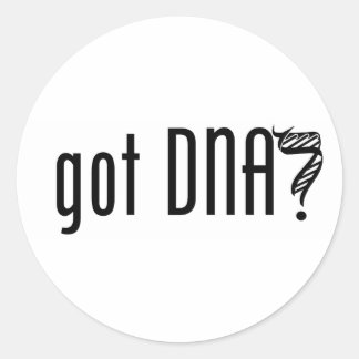 DNA got? Runder Aufkleber