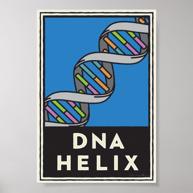 DNA Helix Poster (Vorne)