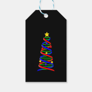 DNA Helix Weihnachtsbaum Life Science Biologie Geschenkanhänger