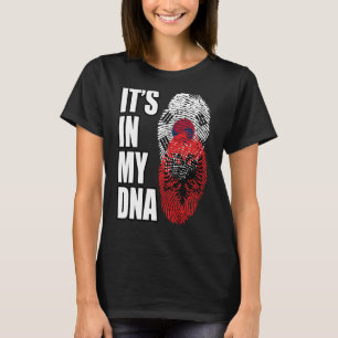 DNA-Heritage albanischer und südkoreanischer Mix T-Shirt