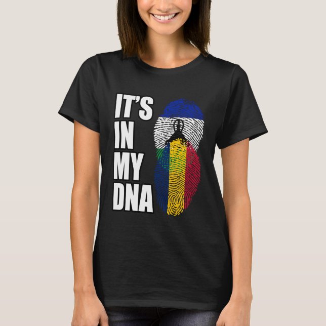DNA-Heritage von Chadian und Basotho T-Shirt (Vorderseite)