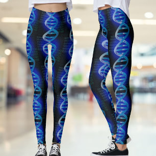 DNA ID Blue Medical Science Leggings