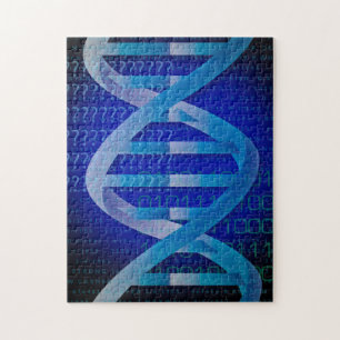DNA ID Blue Medizinische Wissenschaft Puzzle