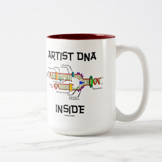 DNA-Inside (DNA-Replikation) Zweifarbige Tasse