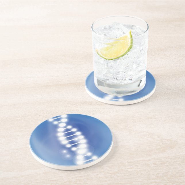 DNA-Logo-Sandstein-Untersetzer Sandstein Untersetzer (Seite)