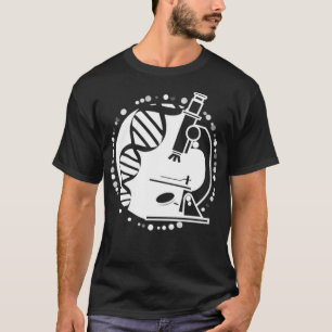 DNA Microscope Laboratory Adult Unise T-Shirt Pull