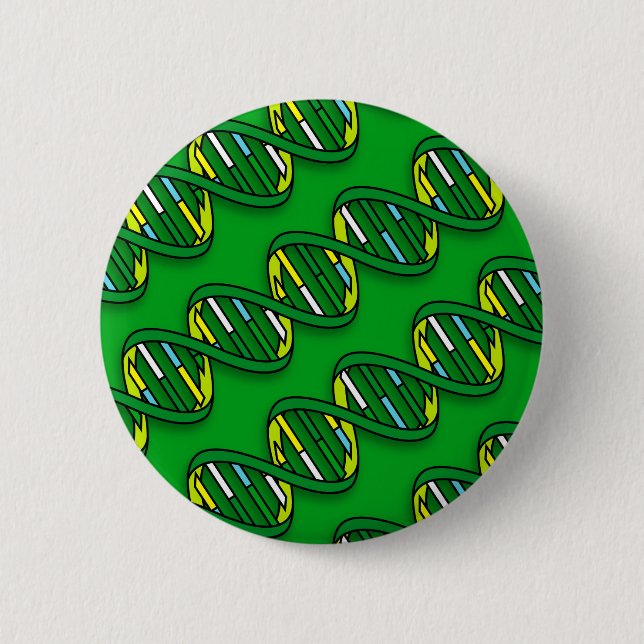 DNA-Muster Medizinische Wissenschaft Button (Vorderseite)