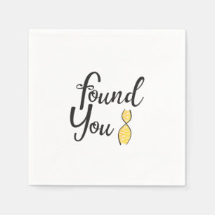 DNA-Party gefunden Serviette