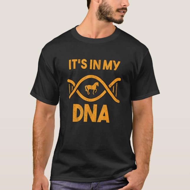 Dna Pferd T-Shirt (Vorderseite)