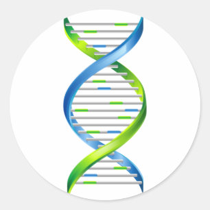 DNA RUNDER AUFKLEBER