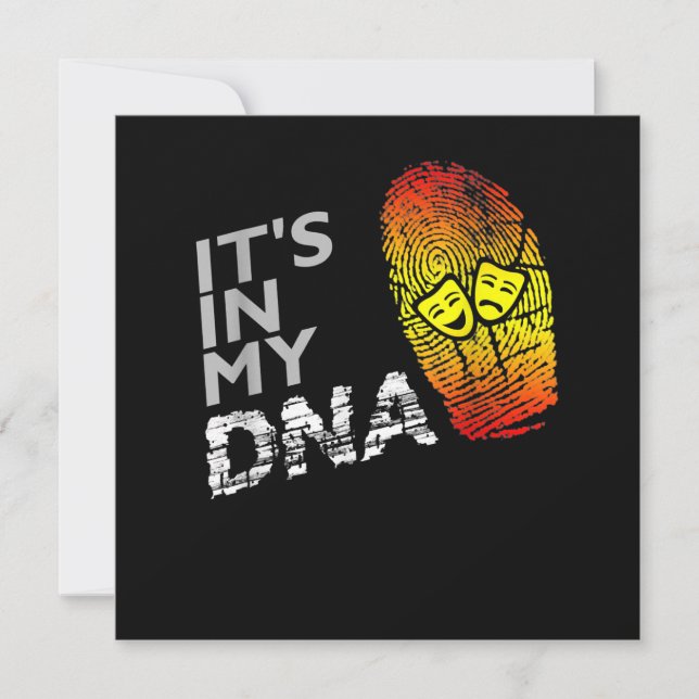 DNA-Shirt eines Dramas Dankeskarte (Vorderseite)