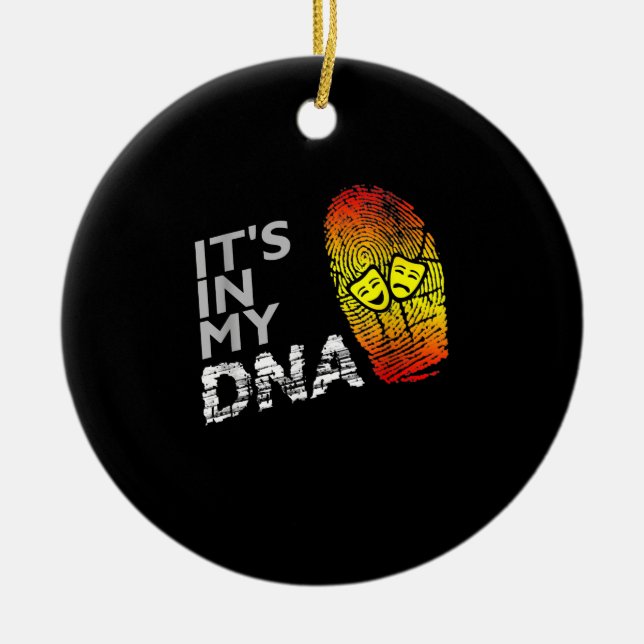 DNA-Shirt eines Dramas Keramik Ornament (Vorne)