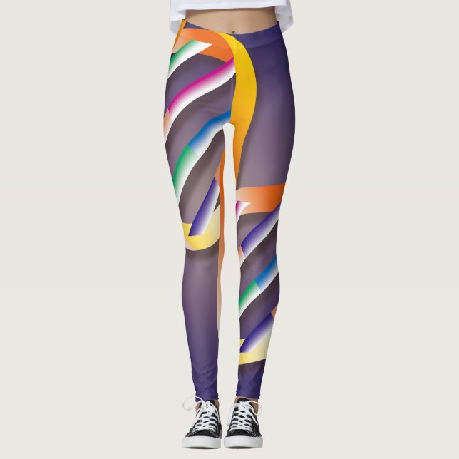 DNA Spiralwissenschaft Leggings (Vorderseite)